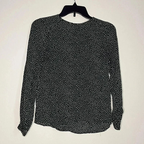 H&M Tops - H&M Size 2 Womens Polka Dot Long Sleeve Pullover